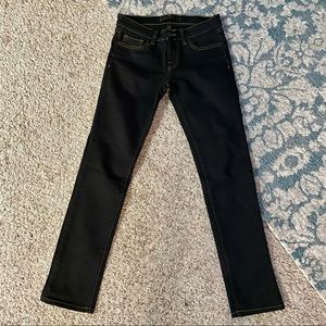 J BRAND Black & Gold Stitch Pencil Leg 912 Jeans